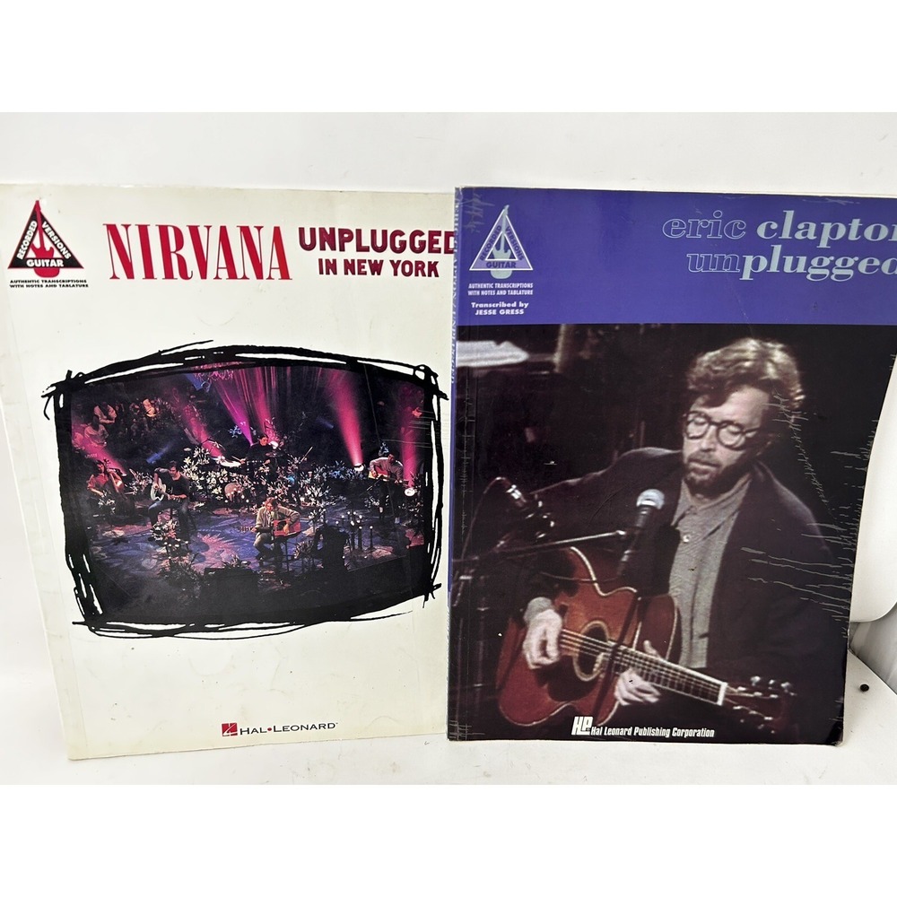 NIRVANA & ERIC CLAPTON Unplugged‎ Songbooks GUITAR Rock Acoustic